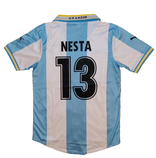 1999 Alessandro Nesta #13 Lazio Home Vintage Soccer Jersey Retro Vibe Jersey