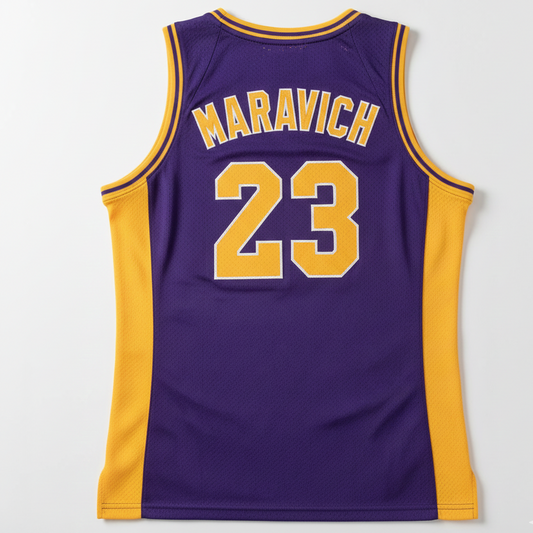 1970s Pete Maravich #23 LSU Vintage NBA Basketball Jersey Retro Vibe Jersey