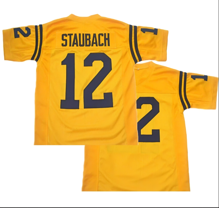 1960s Roger Staubach #12 Purcell High School Retro Football Jersey Retro Vibe Jersey