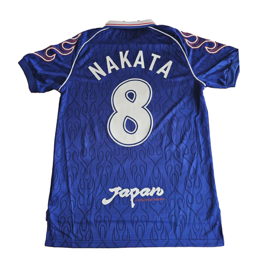 Soccer Jersey Japan 1998/99 Home NAKATA #8 Short Sleeve Name Set Retro