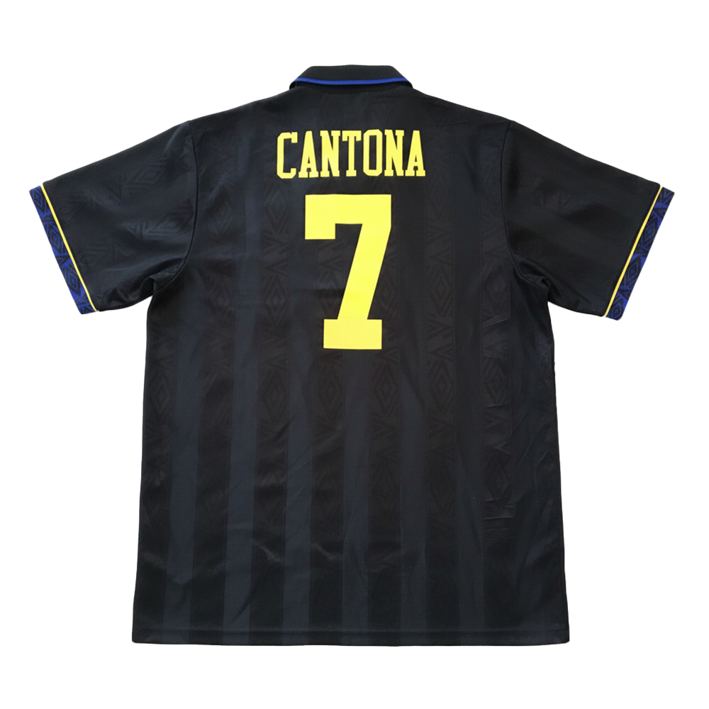 Black sports jersey with 'Cantona' and number '7' on the back