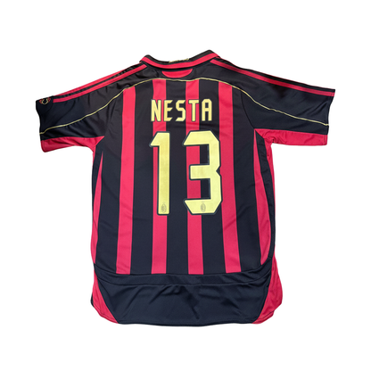 Soccer Jersey NESTA #13 AC Milan 2006/07 Home Retro