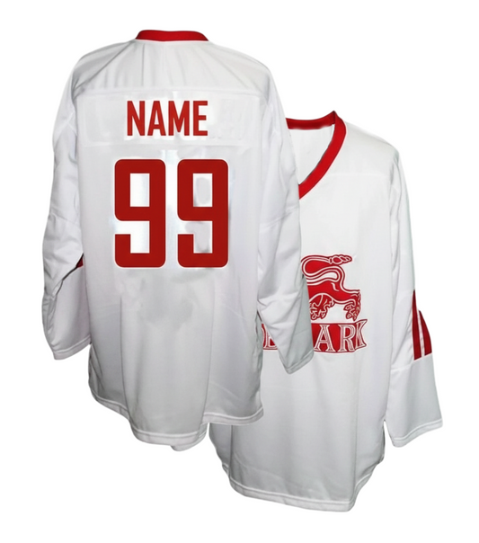 Throwback Team Denmark Hockey Jersey Retro Vibe Jersey