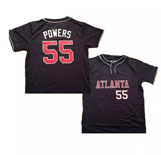 1995 Mark Powers #55 Atlanta Braves Jersey