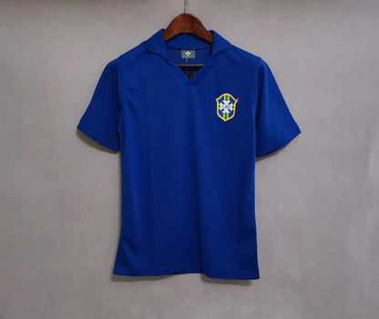 Brazil 1957 Retro Away Football Shirt