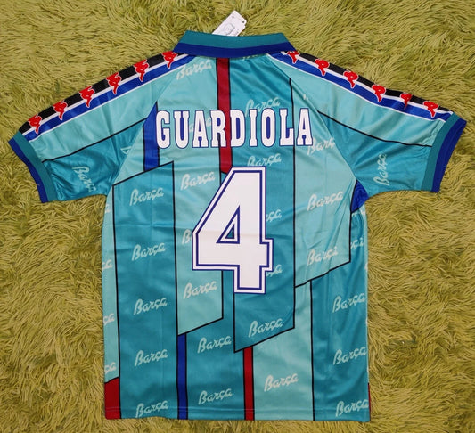 1995-97 Pep Guardiola #4 Barcelona Soccer Jersey