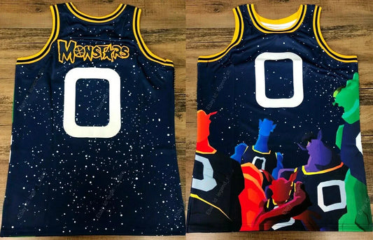 1996 Monstars #0 Space Jam Basketball Jersey