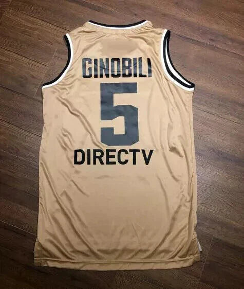 2016 Manu Ginobili #5 Argentina Basketball Jersey