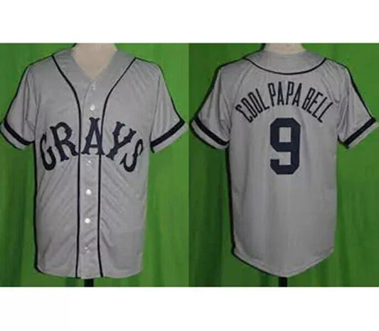1950s Cool Papa Bell #9 Homestead Grays Baseball Jersey