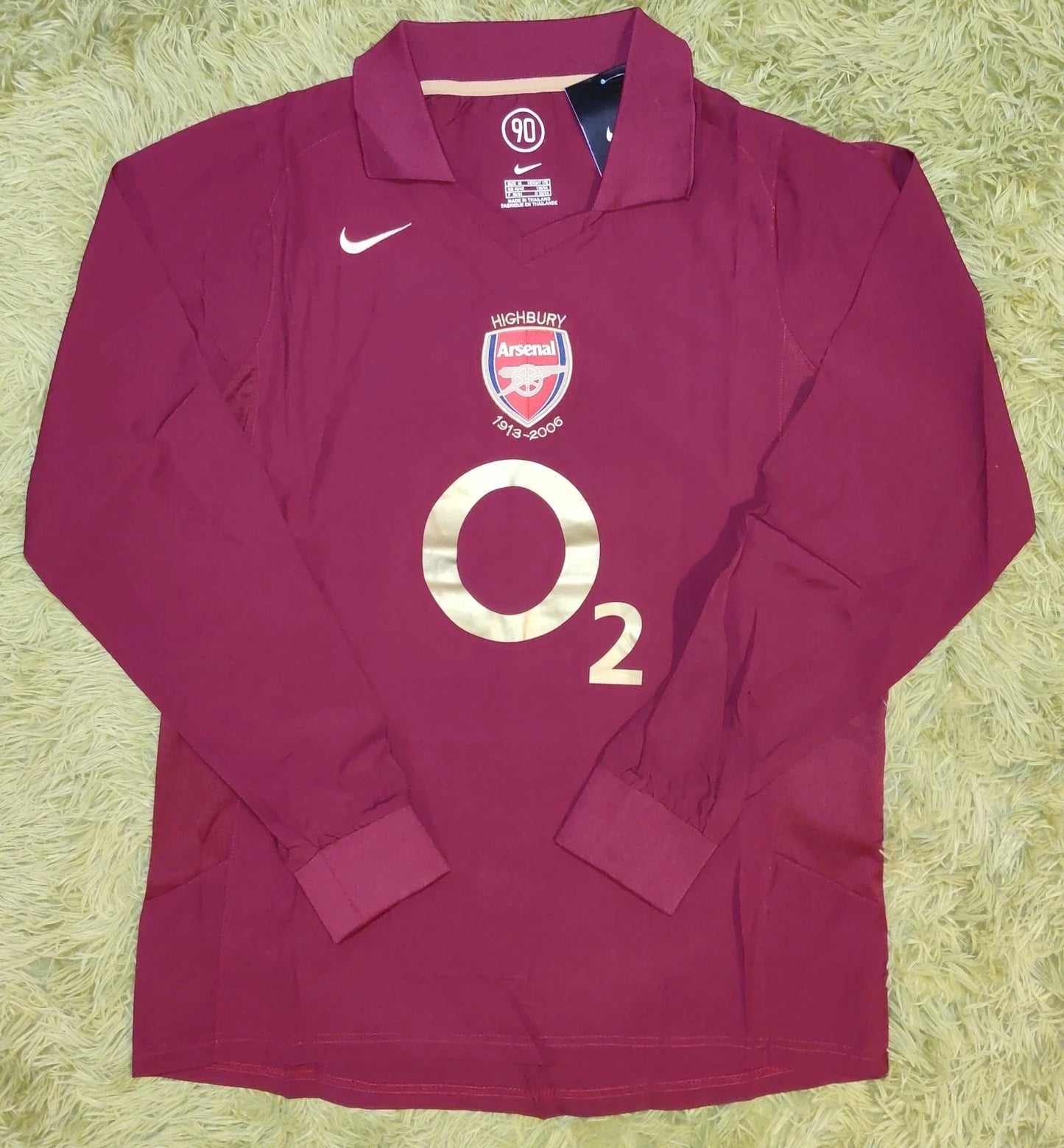 Arsenal 2005/06 Henry Red Home Retro Vintage Soccer Jersey