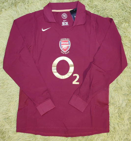 Arsenal 2005/06 Henry Red Home Retro Vintage Soccer Jersey