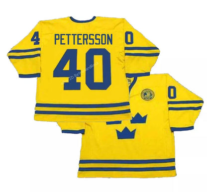 2002 Elias Pettersson #40 Team Sweden Hockey Jersey