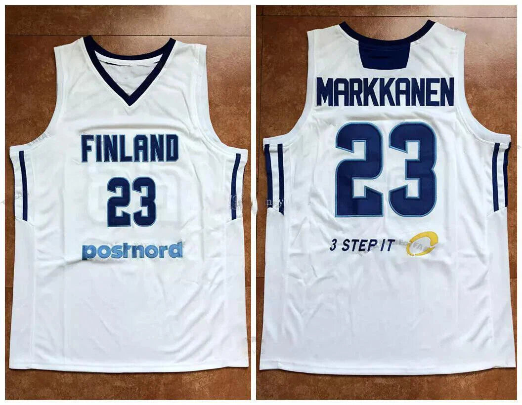 2022 Lauri Markkanen #23 Team Finland Basketball Jersey