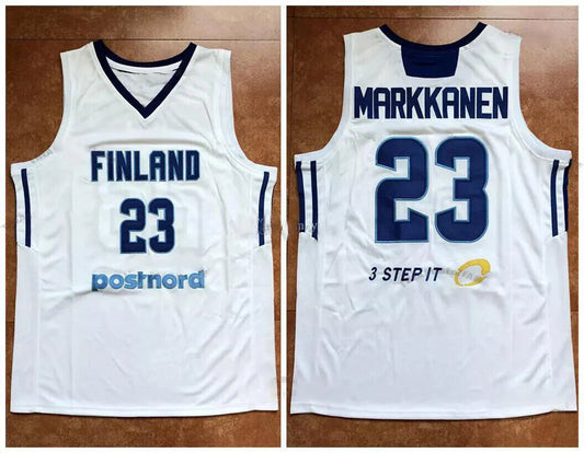 2022 Lauri Markkanen #23 Team Finland Basketball Jersey