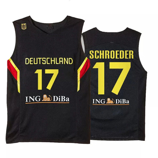 2023 Dennis Schröder #17 Germany Basketball Jersey