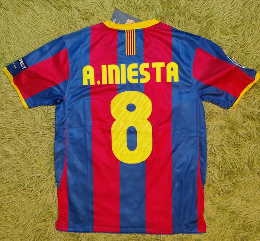 Barcelona FC Home Iniesta #8 2010/11 New UCL Final Futbol Soccer Jersey