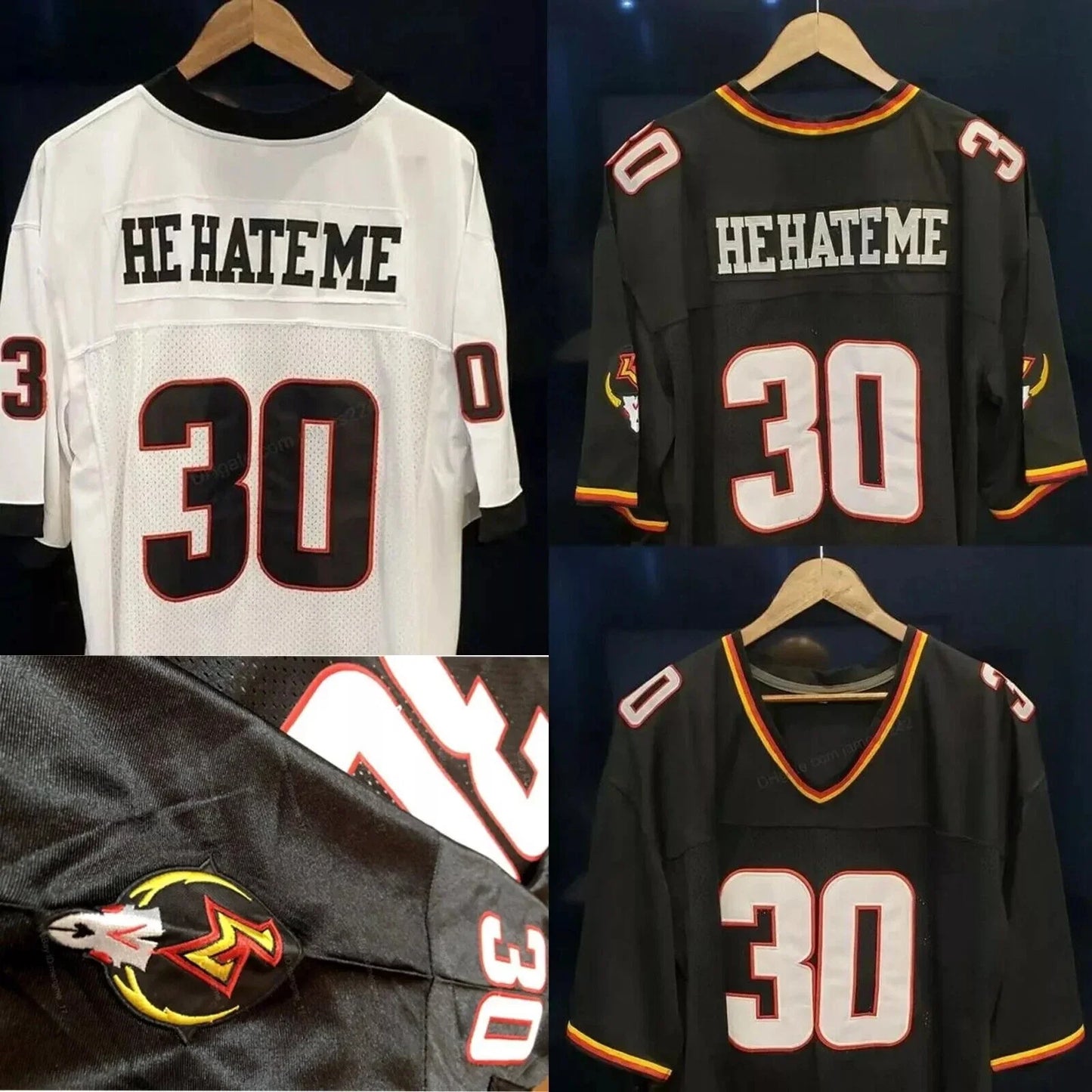 2001 Rod Smart #30 He Hate Me XFL Football Jersey