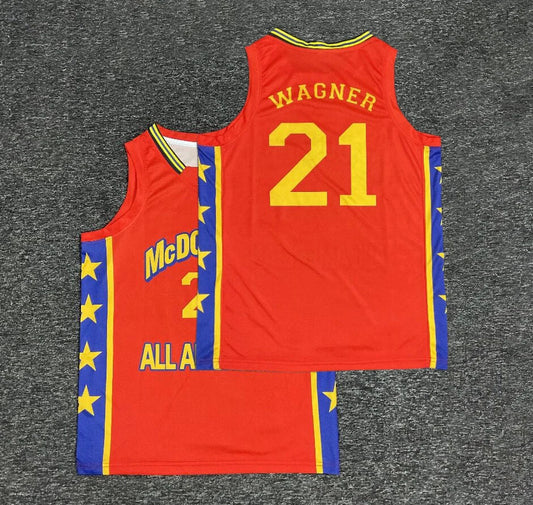 2000s Dajuan Wagner Jr. #21 All American Basketball Jersey