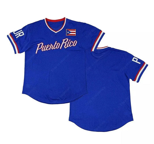 Classic Puerto Rico #21 Roberto Clemente Baseball Jersey
