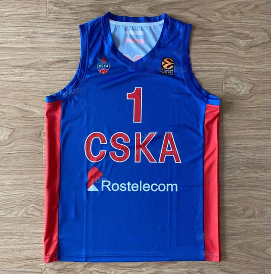 2016 Nando De Colo #1 CSKA Moscow Basketball Jersey