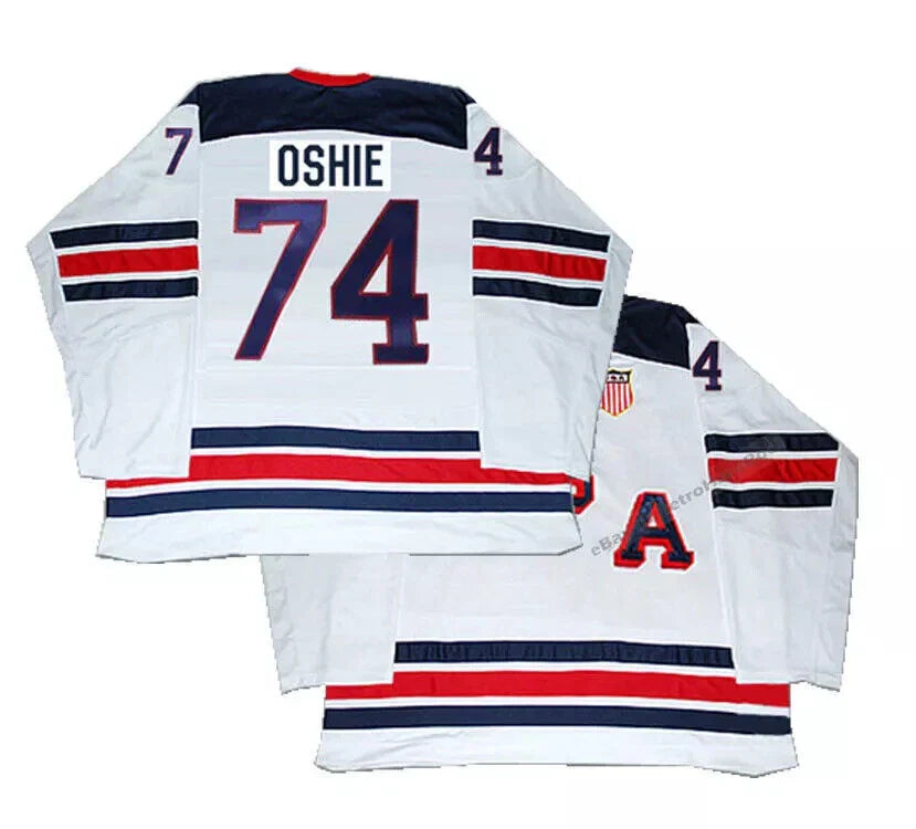 2016 T.J. Oshie #74 USA Ice Hockey Jersey