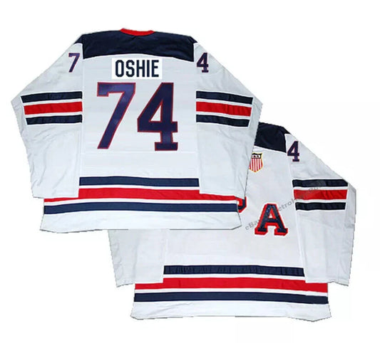2016 T.J. Oshie #74 USA Ice Hockey Jersey