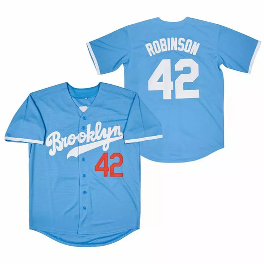 1947 Jackie Robinson #42 Brooklyn Dodgers Baseball Jersey