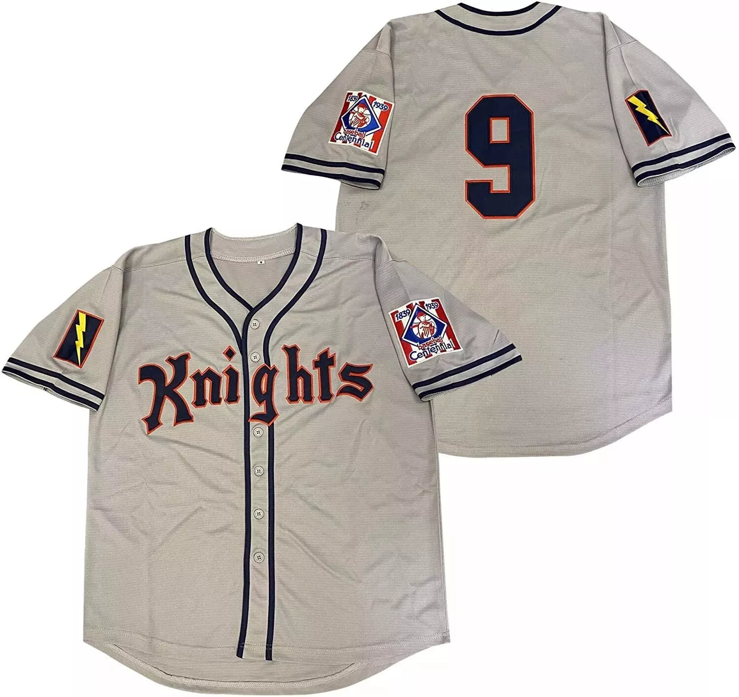 1984 Roy Hobbs #9 New York Knights Baseball Jersey