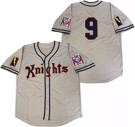 1984 Roy Hobbs #9 New York Knights Baseball Jersey