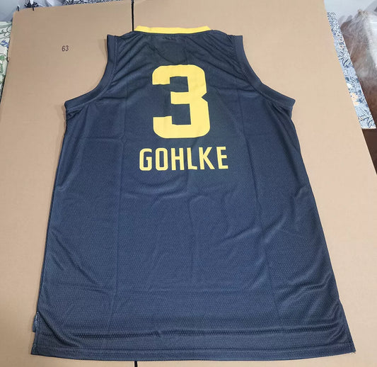2024 Jack Gohlke #3 Oakland Golden Grizzlies Jersey
