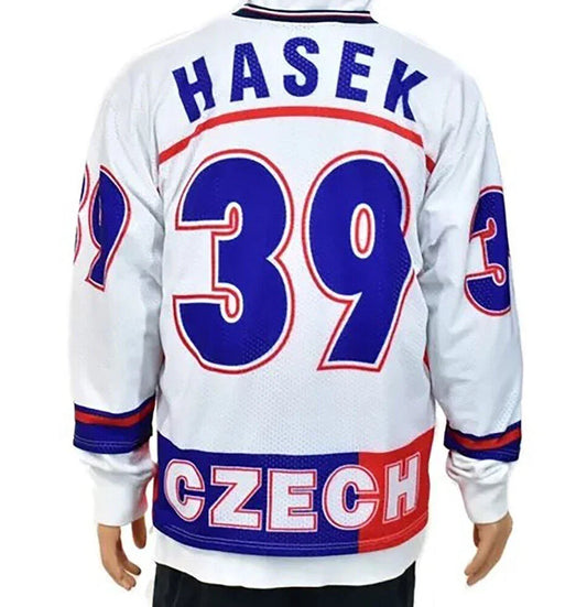 90s Dominik Hasek #39 Czech Republic Hockey Jersey