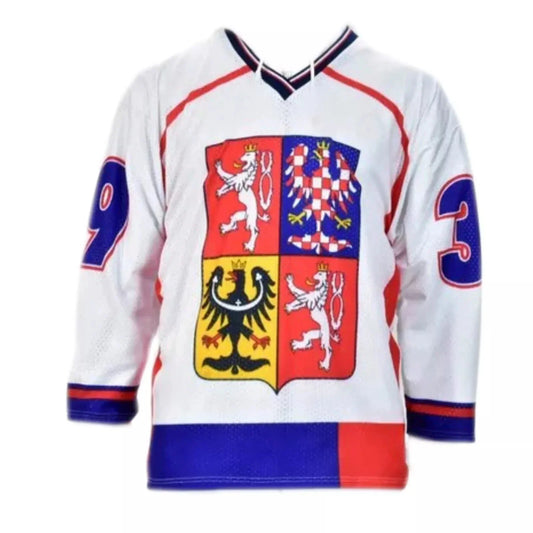 90s Dominik Hasek #39 Czech Republic Hockey Jersey