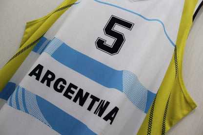 2012 Manu Ginóbili #5 Team Argentina Basketball Jersey