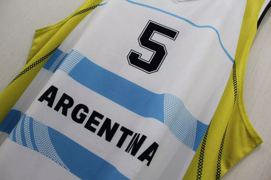 2012 Manu Ginóbili #5 Team Argentina Basketball Jersey