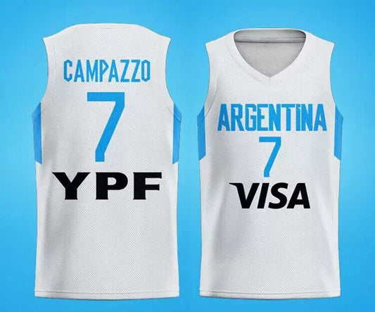 2020s Facundo Campazzo #7 Argentina Basketball Jersey