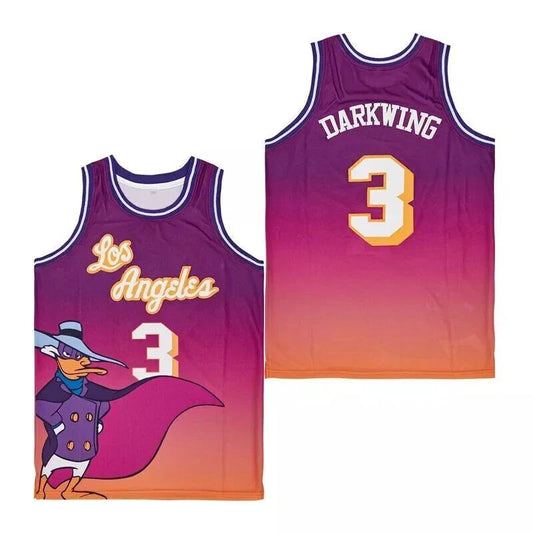 90s Los Angeles Darkwing #3 Basketball Jersey