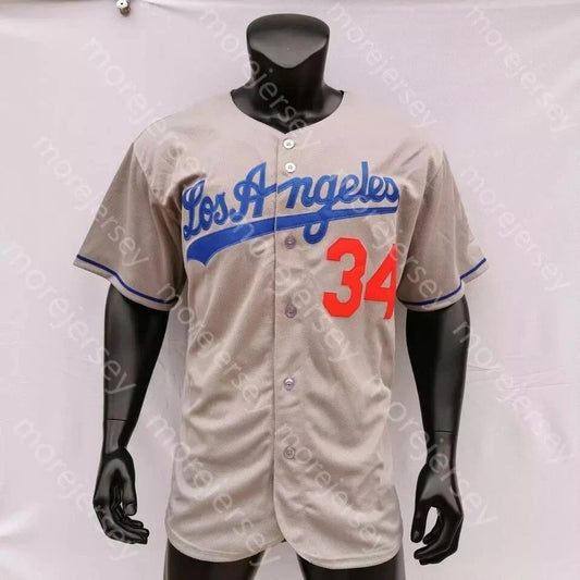 80s Fernando Valenzuela #34 Los Angeles Dodgers Jersey