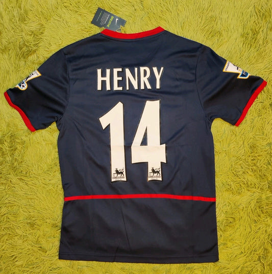 2003 Thierry Henry #14 Arsenal Away Retro Soccer Jersey