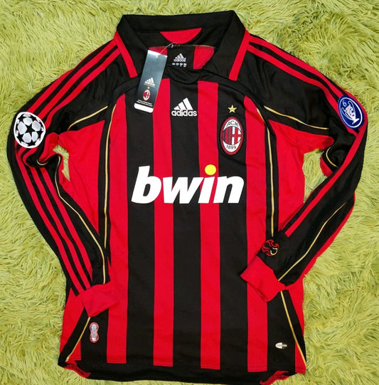 2006/07 Paolo Maldini #3 AC Milan Long Sleeve Jersey