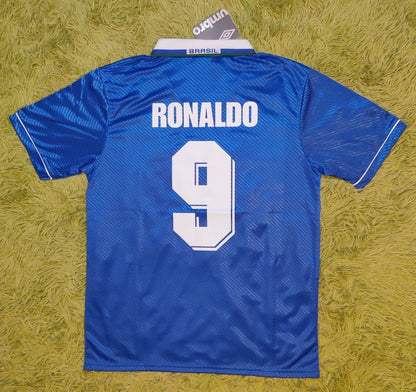 1996 Ronaldo #9 Brazil Away Football Jersey