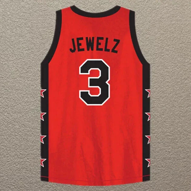 2000s Jewelz #3 Platinum Jewelz Basketball Jersey