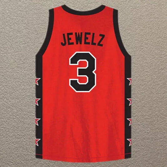 2000s Jewelz #3 Platinum Jewelz Basketball Jersey