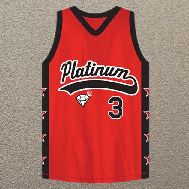 2000s Jewelz #3 Platinum Jewelz Basketball Jersey