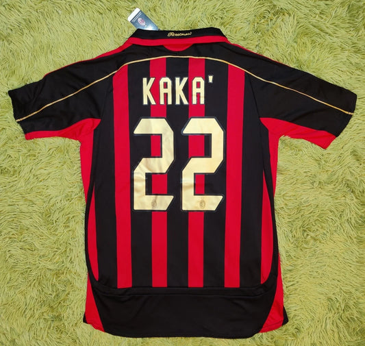 2006/07 Kaka #22 AC Milan Home Soccer Jersey