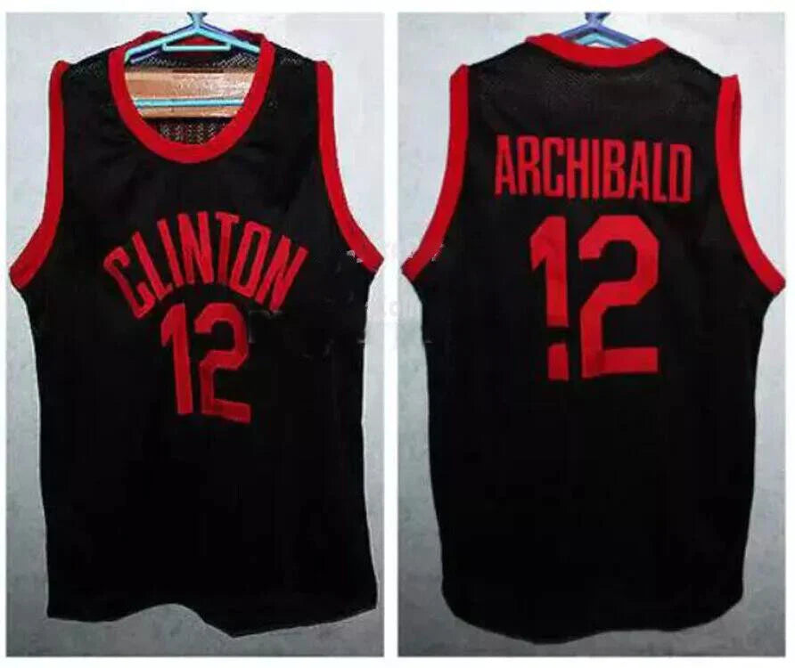 1966 Nate "Tiny" Archibald #12 DeWitt Clinton High School Jersey