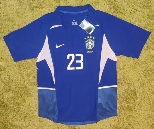 2002 Kaka #23 Brazil Away Soccer Jersey