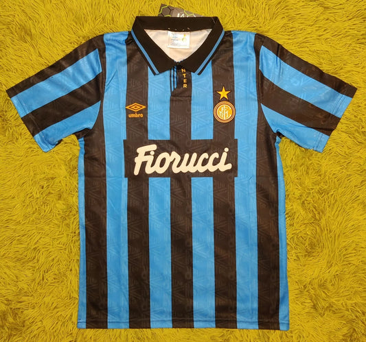 1993-94 Dennis Bergkamp #10 Inter Milan Home Jersey