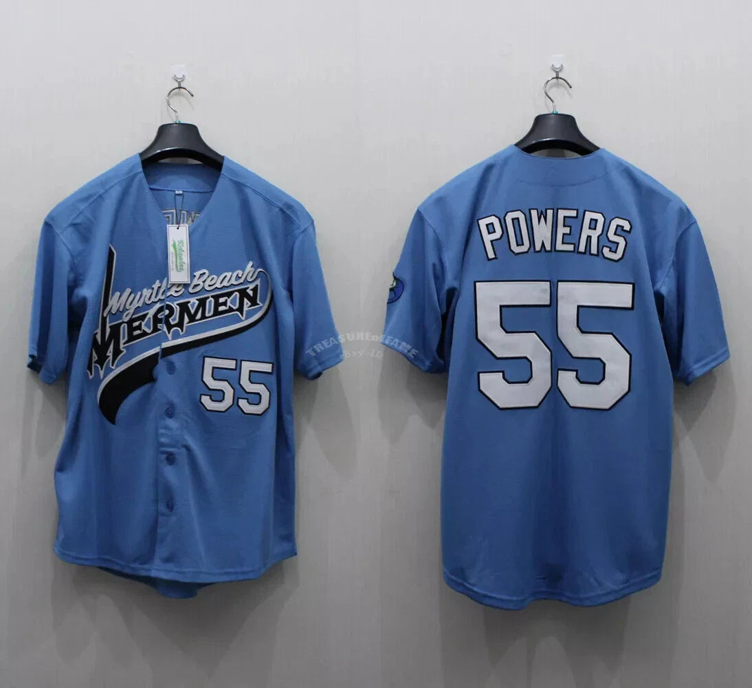 Kenny Powers #55 Myrtle Beach Mermen Baseball Jersey