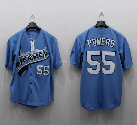 Kenny Powers #55 Myrtle Beach Mermen Baseball Jersey
