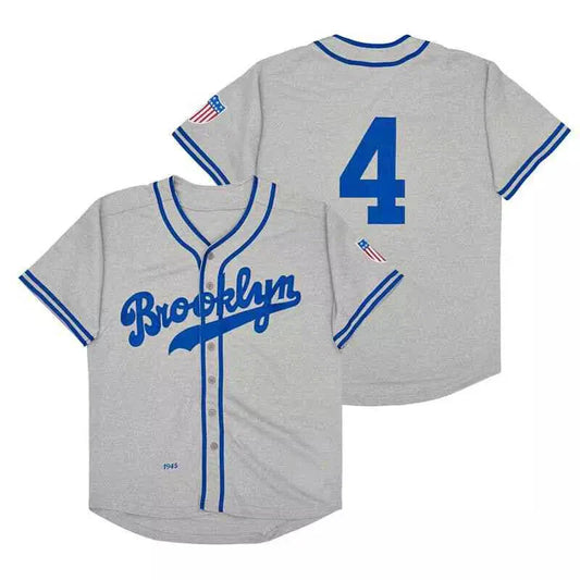 1945 Pete Reiser #4 Brooklyn Dodgers Baseball Jersey